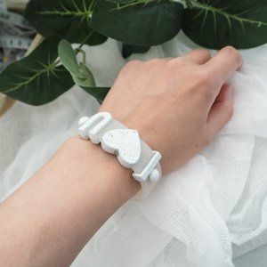 BOGO BCBGeneration white jelly affirmation bracelet